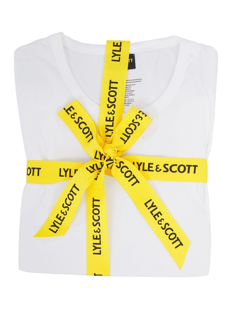 Lyle & Scott Grey Cash 100% Cotton Top And Joggers Set - Image 7 of 7