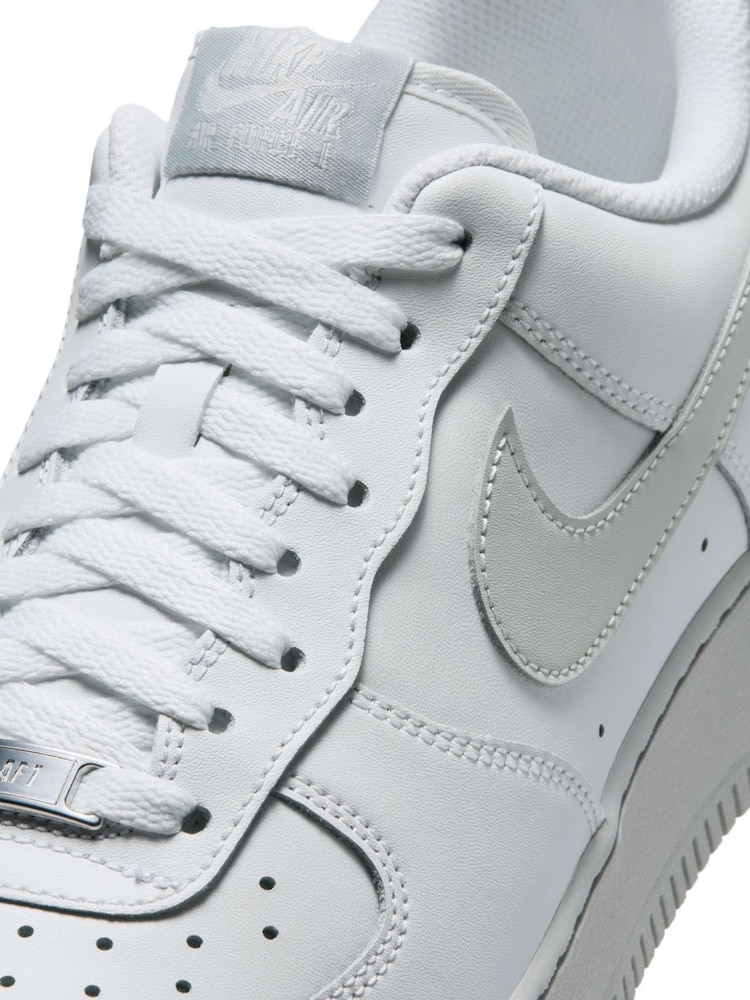 Nike Grey/White Air Force 1 Low Trainers - Image 8 of 8 Nike Grey/White Air Force 1 Low Trainers - Image 8 of 8