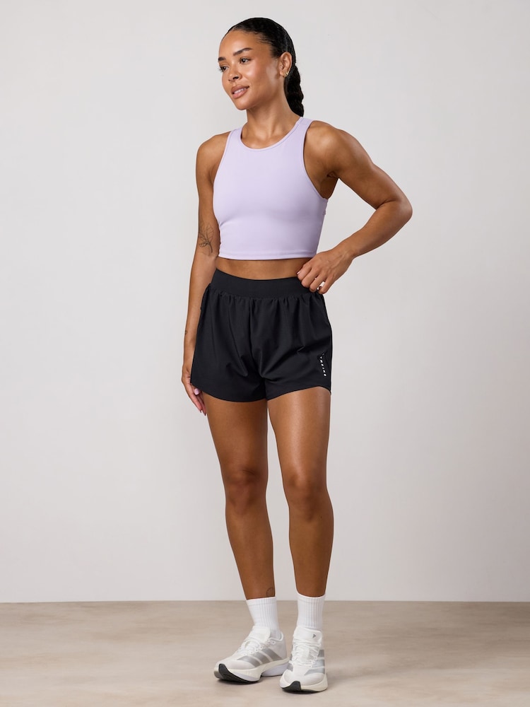 Gym King Black Precision Running Shorts - Image 1 of 4 Gym King Black Precision Running Shorts - Image 1 of 4