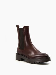 Dune London Brown Picture Boots - Image 3 of 5