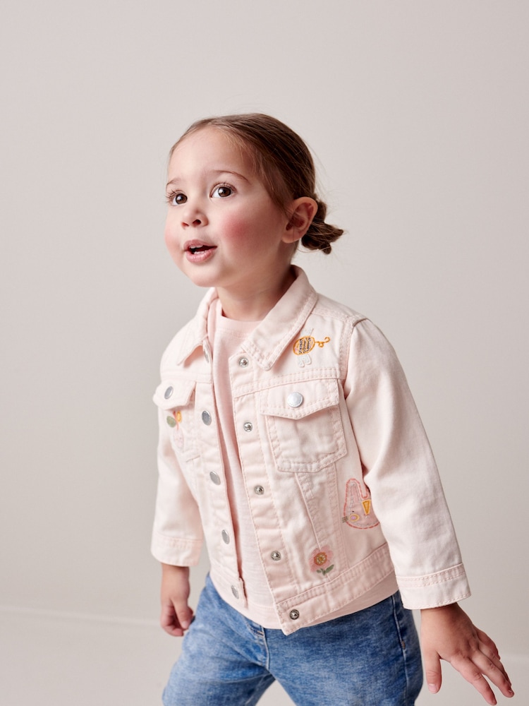 Peach rožnata - Znak Western jakna; suknjič (3mths-7yrs) - Slika 1 iz 8