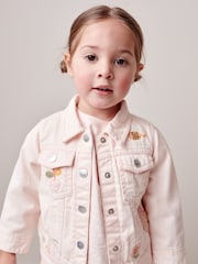 Peach rožnata - Znak Western jakna; suknjič (3mths-7yrs) - Slika 4 iz 8
