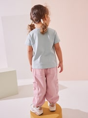 Blue Flower Slogan Short Sleeve T-Shirt (3mths-7yrs) - Image 3 of 7
