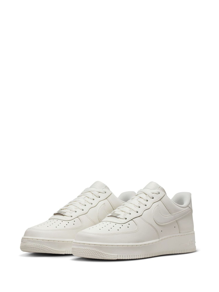 Nike Beige Air Force 1 Low Trainers - Image 7 of 7 Nike Beige Air Force 1 Low Trainers - Image 7 of 7