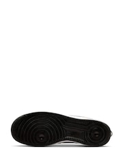 Nike White Grey Air Force 1 Low Trainers - Image 5 of 7