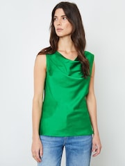 Another Sunday Satin Sleeveless Cowl Cami Top - Image 3 of 10