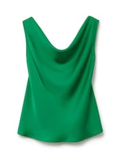 Another Sunday Satin Sleeveless Cowl Cami Top - Image 7 of 10