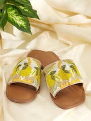 FatFace White Sorrento Beaded Sliders - Image 3 of 5