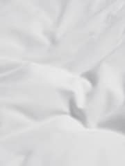 White Pure 100% Cotton 144 Thread Count Duvet Cover and Pillowcase Set - Image 3 of 3