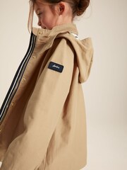 Joules Girls' Meadow Stone Lightweight Waterproof Raincoat With Hood - Image 4 of 14