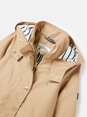 Joules Girls' Meadow Stone Lightweight Waterproof Raincoat With Hood - Image 6 of 14