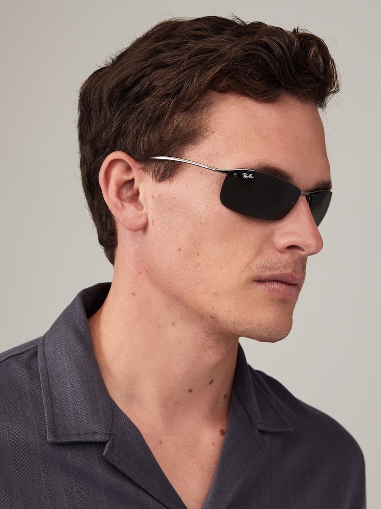 Ray-Ban RB3183 Semi Rimless Sunglasses - Image 7 of 8
