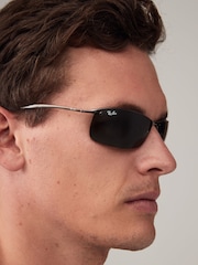 Ray-Ban RB3183 Semi Rimless Sunglasses - Image 8 of 8