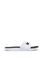 Blanco/Negro - Nike Kawa Junior/Youth Sliders - Imagen 8 de 8