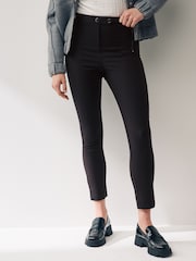 Schwarz - Skinny-Hose mit Reißverschluss - Bild 1 von 6