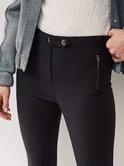Schwarz - Skinny-Hose mit Reißverschluss - Bild 4 von 6