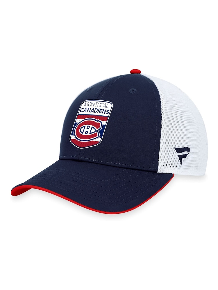 Fanatics Blue NHL New York Rangers Authentic Pro Draft Structured Trucker Podium Cap Unisex - Image 1 of 4