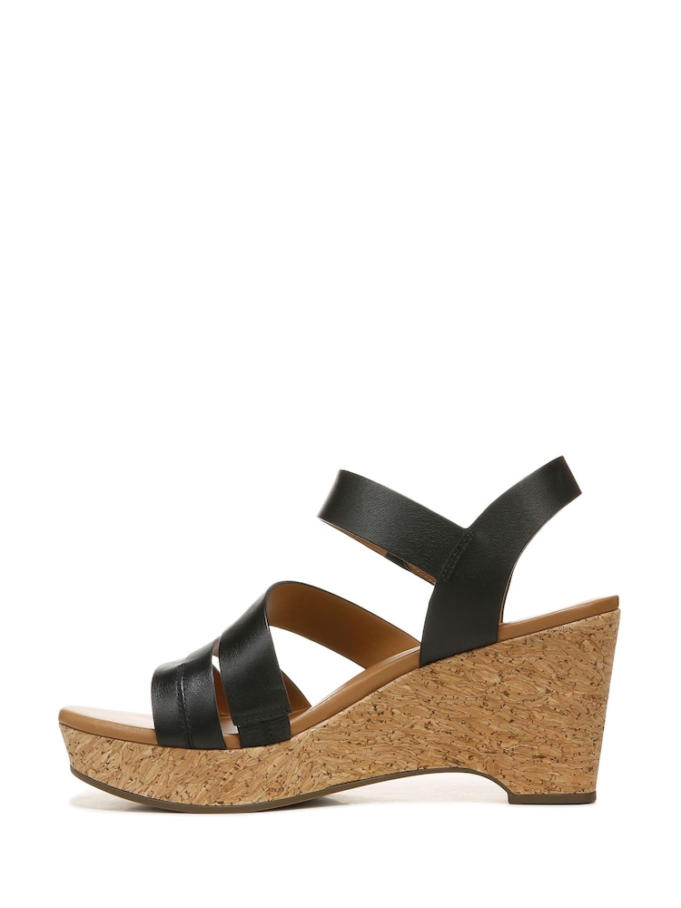 Naturalizer Cynthia Wedge Leather Sandals - Image 2 of 6 Naturalizer Cynthia Wedge Leather Sandals - Image 2 of 6