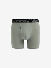 Under Armour Green/Grey 100% Cotton Performance Boxers 3 Pack - Image 2 of 4