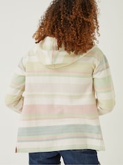 FatFace Natural Daisy Textured Zip-Up Hoodie - Image 5 of 6