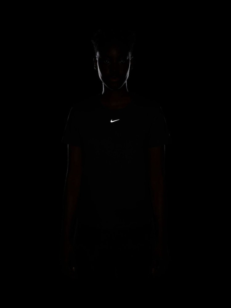 Nike Black One Classic Dri-FIT Short Sleeve Top - Image 7 of 8