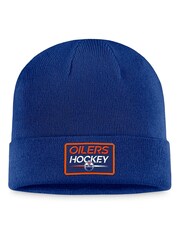 Fanatics Blue NHL Edmonton Oilers Authentic Pro Prime Cuffed Beanie Unisex - Image 1 of 2