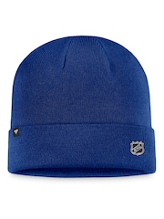 Fanatics Blue NHL Edmonton Oilers Authentic Pro Prime Cuffed Beanie Unisex - Image 2 of 2