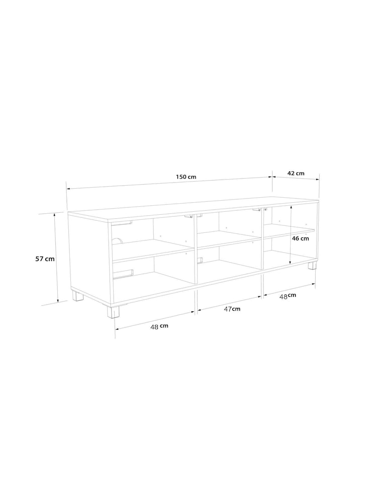Frank Olsen Grey Smart LED TV Stand - Image 5 of 5