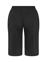 Yours Curve Black Long Sweat Shorts - Image 6 of 6