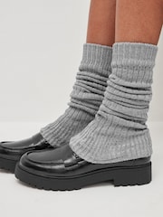 Grey Ribbed Leg Warmers 1 Pack - Image 2 of 3