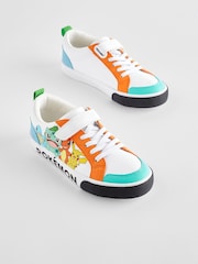 White Pokemon One Strap Elastic Lace Trainers - Image 1 of 6