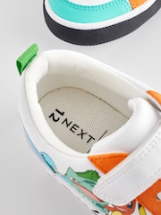 White Pokemon One Strap Elastic Lace Trainers - Image 5 of 6
