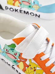 White Pokemon One Strap Elastic Lace Trainers - Image 6 of 6