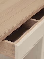 Stone Hampton Collection Luxe Painted Oak 6 Drawer Console Dressing Table - Image 10 of 11