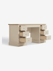 Stone Hampton Painted Oak Collection Luxe 6 Drawer Console Dressing Table - Image 5 of 8