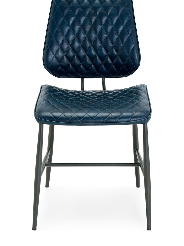 Design Décor Blue Set of 2 Carson Dining Chairs - Image 2 of 5