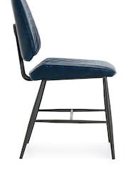 Design Décor Blue Set of 2 Carson Dining Chairs - Image 4 of 5