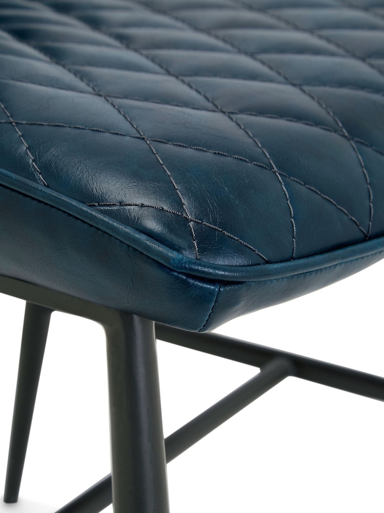 Design Décor Blue Set of 2 Carson Dining Chairs - Image 5 of 5