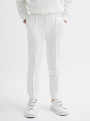 Reiss White Premier Junior Drawstring Jersey Joggers - Image 1 of 1