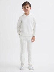أبيض - بنطلون رياضي جيرسيه برباط شد Premier من Reiss - Image 3 of 5