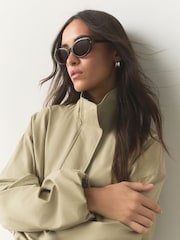 Green Oval Sunglasses - Image 2 of 5
