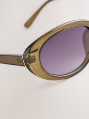 Green Oval Sunglasses - Image 5 of 5