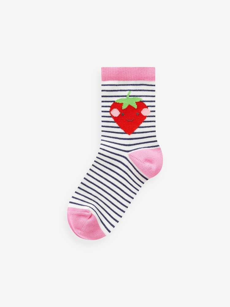 Pink/Gelb/Blau - Socken mit hohem Baumwollanteil und Motiv, 5er-Pack - Bild 6 von 6 Pink/Gelb/Blau - Socken mit hohem Baumwollanteil und Motiv, 5er-Pack - Bild 6 von 6