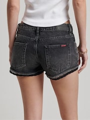 Черный - Джинсовые шорты Superdry - Изображение 3 из 5