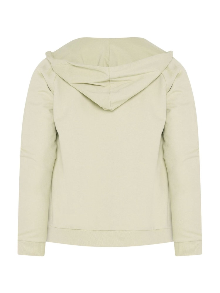 Yours Curve Natural Zip Through Raglan Hoodie - Image 6 of 6 Yours Curve Natural Zip Through Raglan Hoodie - Image 6 of 6