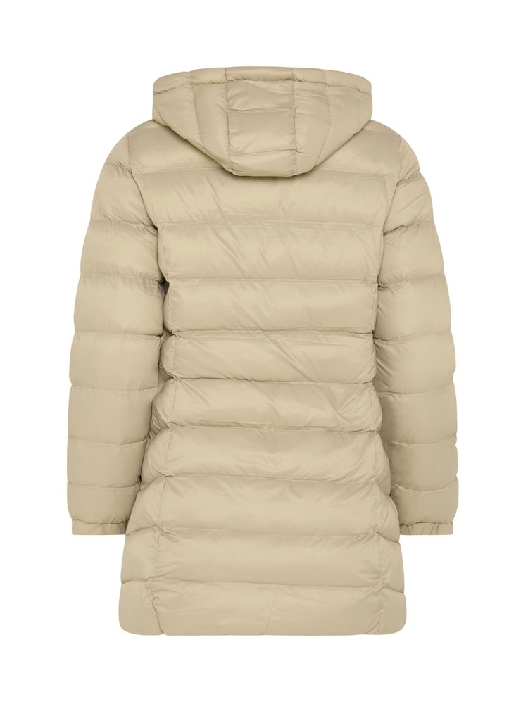 M&Co Green Petite Padded Hooded Coat - Image 6 of 6