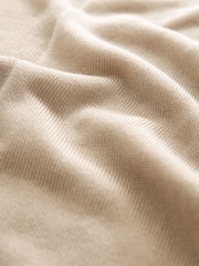 Champagne Gold Premium Lyocell Deep V-Neck Jumper - Image 8 of 8