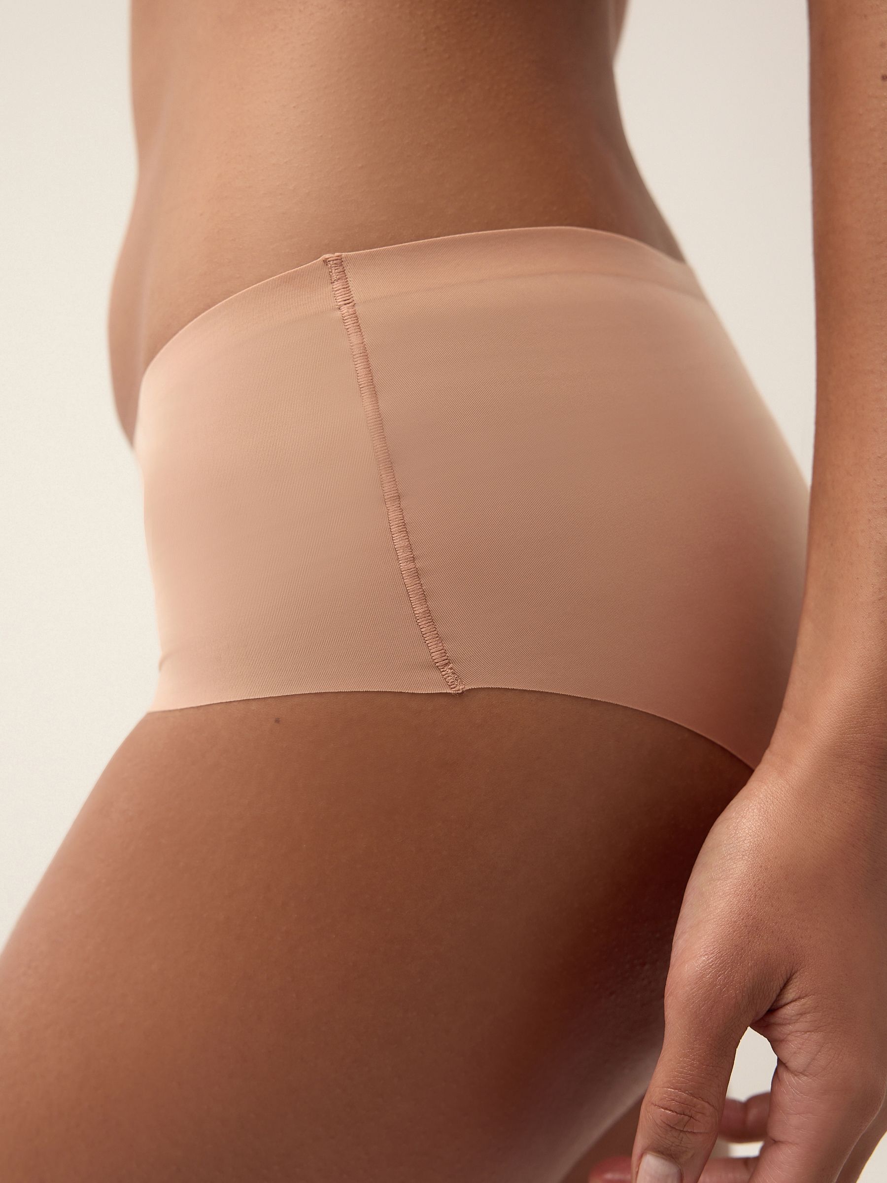 Buy Black/White/Praline Nude Short No VPL Comfort Knickers 3 Pack