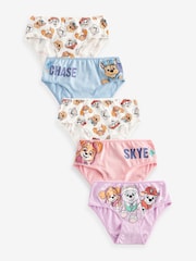 Blue/Pink 100% Cotton Paw Patrol Briefs 5 Pack (2-8yrs) - Image 1 of 8