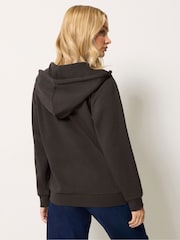 Braun - M&Co Essential Hoodie mit durchgehendem Reißverschluss - Bild 3 von 6